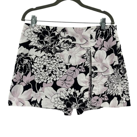 Cache Floral Y2K Skorts Sz 10 Tropical Couture Preppy Skirt Shorts Resort Garden - Picture 1 of 9